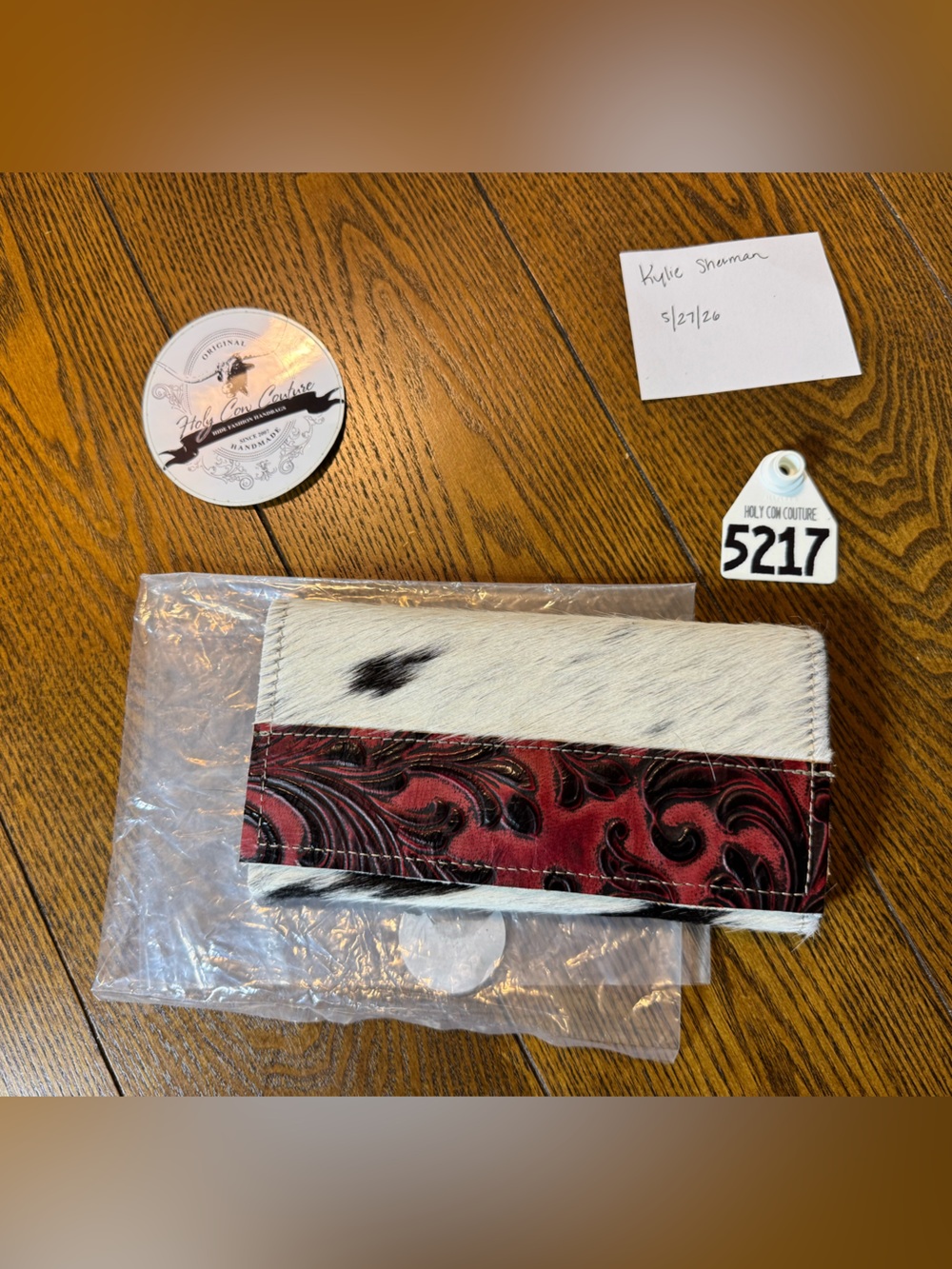 Holy Cow Couture Cowhide Wallet #5217